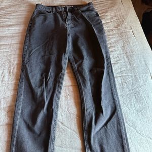 American Eagle Faded Black Mom Jeans